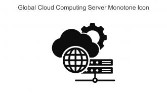 Global Cloud Computing Server Monotone Icon In Powerpoint Pptx Png And Editable Eps Format