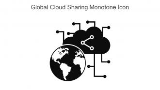 Global Cloud Sharing Monotone Icon In Powerpoint Pptx Png And Editable Eps Format
