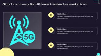 Global Communication 5G Tower Infrastructure Market Icon