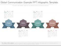 Global communication example ppt infographic template