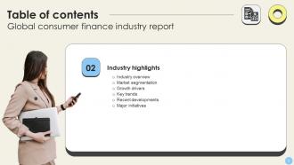 Global Consumer Finance Industry Report CRP CD Content Ready Captivating