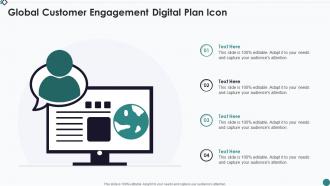 Global Customer Engagement Digital Plan Icon