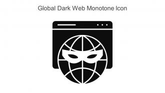 Global Dark Web Monotone Icon In Powerpoint Pptx Png And Editable Eps Format