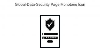 Global Data Security Page Monotone Icon In Powerpoint Pptx Png And Editable Eps Format