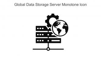 Global Data Storage Server Monotone Icon In Powerpoint Pptx Png And Editable Eps Format