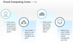 Global data upload cloud service computer ppt icons graphics