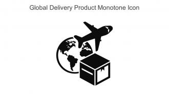 Global Delivery Product Monotone Icon In Powerpoint Pptx Png And Editable Eps Format