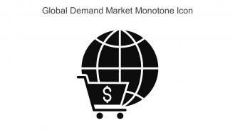 Global Demand Market Monotone Icon In Powerpoint Pptx Png And Editable Eps Format