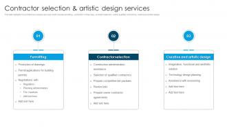 Global Design And Architecture Firm Contractor Selection And Artistic Design Services