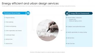 Global Design And Architecture Firm Energy Efficient And Urban Design Services