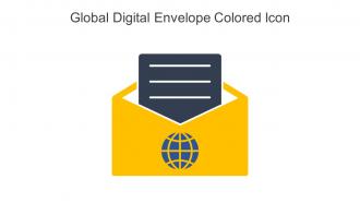 Global Digital Envelope Colored Icon In Powerpoint Pptx Png And Editable Eps Format
