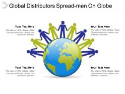Global distributors spread men on globe