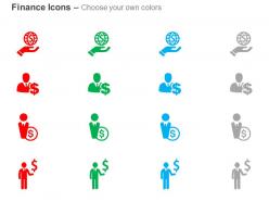 Global dollar banking finance saving ppt icons graphics