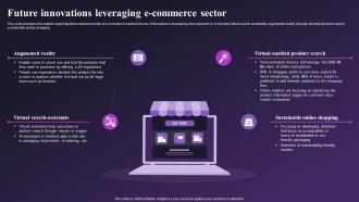 Global E Commerce Industry Outlook Future Innovations Leveraging E Commerce Sector IR SS
