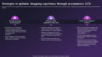 Global E Commerce Industry Outlook Strategies To Optimize Shopping Experience Through IR SS Editable Compatible