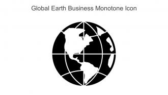 Global Earth Business Monotone Icon In Powerpoint Pptx Png And Editable Eps Format