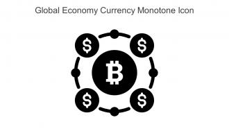 Global Economy Currency Monotone Icon In Powerpoint Pptx Png And Editable Eps Format