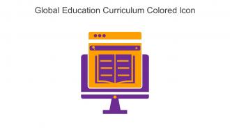 Global Education Curriculum Colored Icon In Powerpoint Pptx Png And Editable Eps Format
