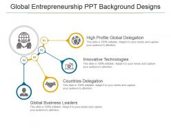 Global Entrepreneurship Ppt Background Designs