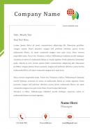 Global environment letterhead design template