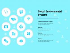 Global environmental systems ppt powerpoint presentation show layout