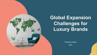 Global Expansion Challenges For Luxury Brands PPT Mockup AT
