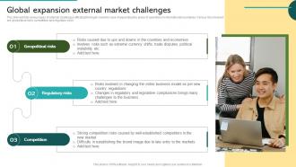 Global Expansion External Market Challenges Global Market Expansion For Product