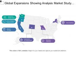 Global expansions showing analysis market study and benchmarking
