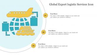 Global Export Logistic Services Icon