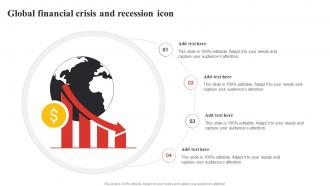 Global Financial Crisis And Recession Icon