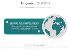 Global financial quotes for business powerpoint slides