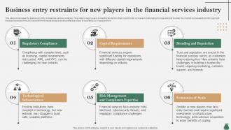 Global Financial Services Industry Business Entry Restraints For New Players IR SS