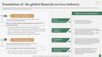 Global Financial Services Industry Foundation Of The Global Financial Services IR SS
