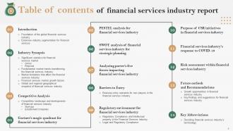 Global Financial Services Industry Outlook Industry Segmentation Powerpoint Presentation Slides IR Slides Researched
