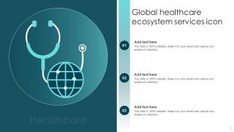 Global Healthcare Ecosystem Services Icon