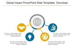 5986001 style linear 1-many 4 piece powerpoint presentation diagram infographic slide