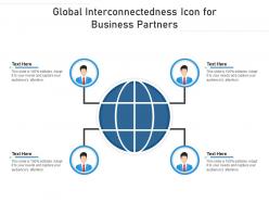 Global interconnectedness icon for business partners