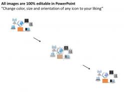 Global internet network for multiple devices ppt slides
