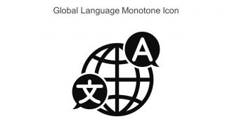 Global Language Monotone Icon In Powerpoint Pptx Png And Editable Eps Format