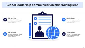 Global Leadership Communication Plan Powerpoint Ppt Template Bundles Graphical Compatible