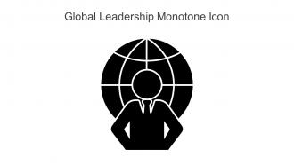 Global Leadership Monotone Icon In Powerpoint Pptx Png And Editable Eps Format