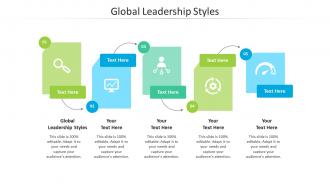 Global leadership styles ppt powerpoint presentation styles visual aids cpb