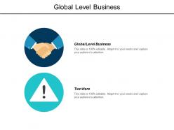 Global level business ppt powerpoint presentation infographic template graphics cpb
