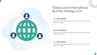 Global Level International Business Strategy Icon