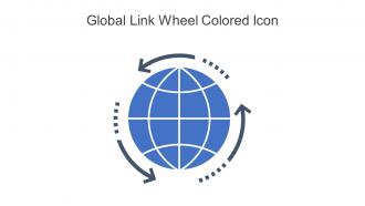 Global Link Wheel Colored Icon In Powerpoint Pptx Png And Editable Eps Format