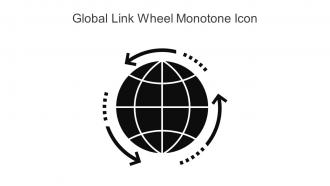 Global Link Wheel Monotone Icon In Powerpoint Pptx Png And Editable Eps Format