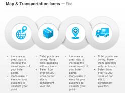 Global location goods delivery services ppt icons graphics