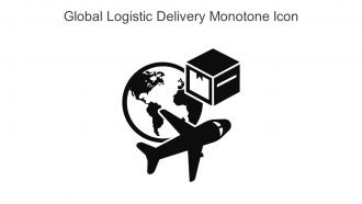Global Logistic Delivery Monotone Icon In Powerpoint Pptx Png And Editable Eps Format