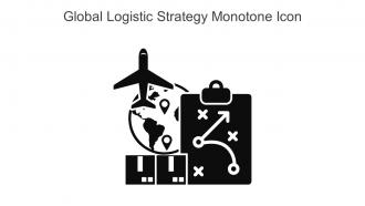 Global Logistic Strategy Monotone Icon In Powerpoint Pptx Png And Editable Eps Format