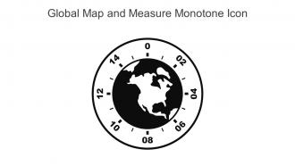 Global Map And Measure Monotone Icon In Powerpoint Pptx Png And Editable Eps Format